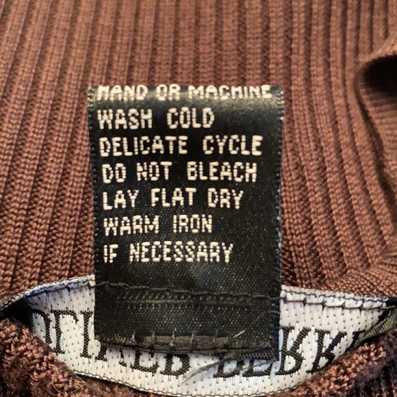 Oliver Perry 100% Silk Brown Cardigan SZ Petite - Picture 4 of 9